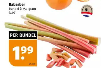 Poiesz Rabarber bundel à 750 gram aanbieding