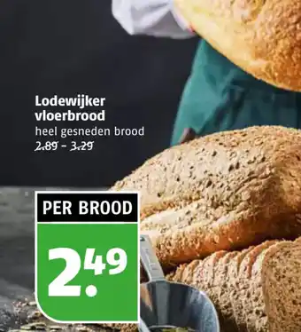 Poiesz Lodewijker vloerbrood heel gesneden brood aanbieding