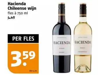 Poiesz Hacienda Chileense wijn fles à 750 ml aanbieding