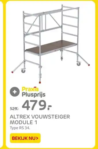 Praxis ALTREX VOUWSTEIGER MODULE 1 Type RS 34. aanbieding