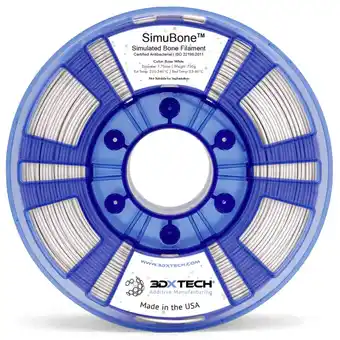 Conrad 3d xtech bon2030750w simubone modeling filament pla kunststof antibacterieel, geurarm 2.85 mm 750 g wit 1 stuk(s) aanbieding