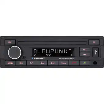 Conrad Blaupunkt valencia 200 dab bt autoradio enkel din bluetooth handsfree, dab+ tuner aanbieding