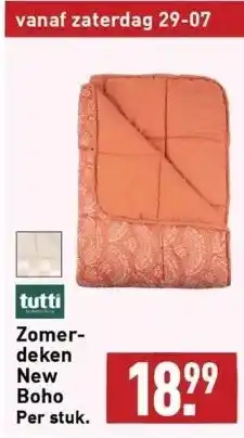 ALDI Tutti zomerdeken new boho per stuk. aanbieding