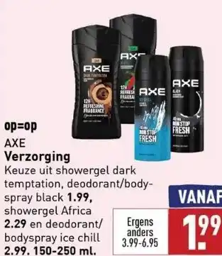 ALDI Axe verzorging aanbieding