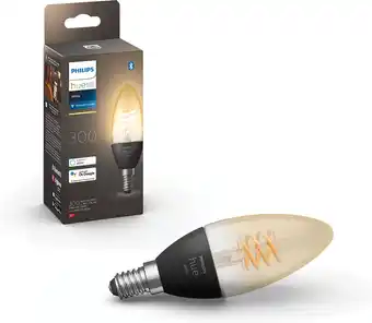 Bol.com Philips hue filament lichtbron e14 kaarslamp - zachtwit licht- 1-pack - bluetooth aanbieding