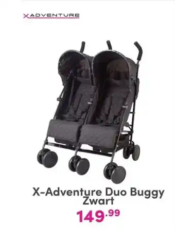 Baby & Tiener X-adventure duo buggy zwart aanbieding