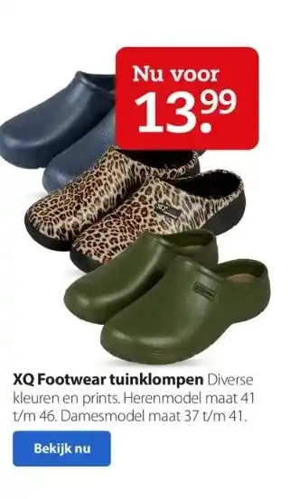 Boerenbond Xq footwear tuinklompen aanbieding