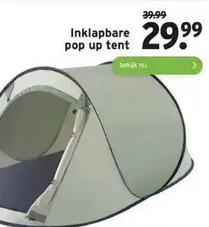 GAMMA Inklapbare pop up tent aanbieding