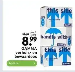 GAMMA Gamma verhuis- en bewaardoos aanbieding