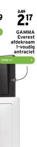 GAMMA Gamma everest afdekraam 1-voudig antraciet aanbieding