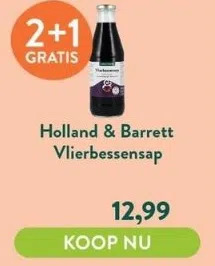 Holland & Barrett Vlierbessensap aanbieding