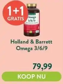 Holland & Barrett Omega 3/6/9 aanbieding