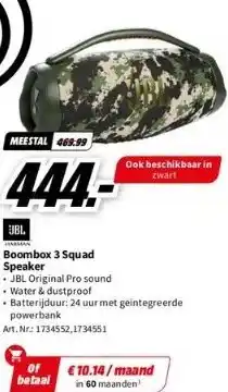 MediaMarkt Boombox 3 squad speaker aanbieding