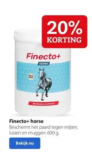 Pets Place Finecto+ horse aanbieding