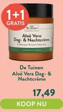 Holland & Barrett Aloë vera dag- & nachtcrème aanbieding