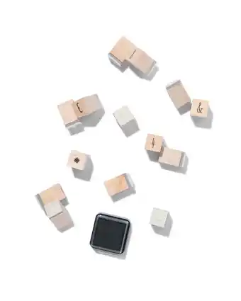 HEMA Hema stempelset cijfers - 26 stuks aanbieding
