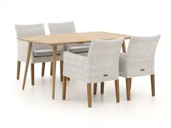 Kees Smit Intenso lesa/rough-k 160cm dining tuinset 5-delig - laagste prijsgarantie! aanbieding