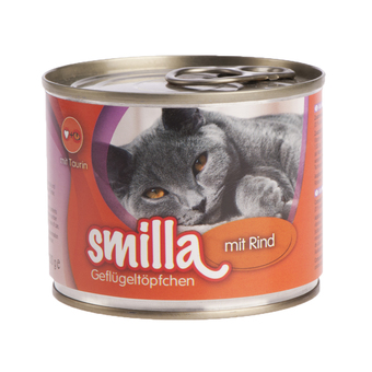 Zooplus 6x200g gevogeltepannetje mals gevogelte met rund smilla kattenvoer aanbieding