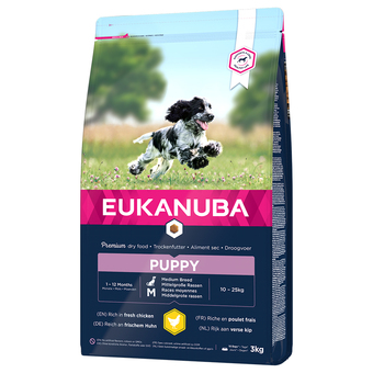 Zooplus Eukanuba puppy medium breed kip hondenvoer - 3 kg aanbieding