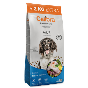 Zooplus 12kg gratis! calibra dog premium line adult hondenvoer adult droog aanbieding