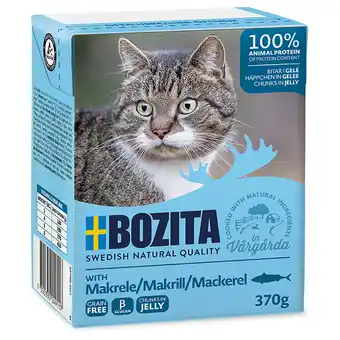 Zooplus Bozita tetra stukjes in saus 24 x 370 g kattenvoer - gelei: makreel aanbieding