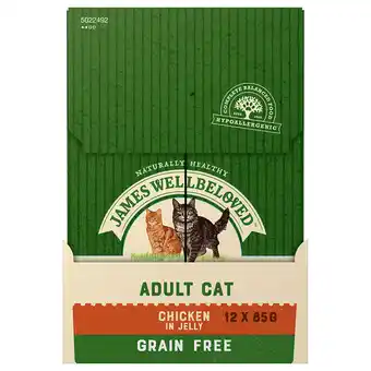 Zooplus 20 + 4 gratis! james wellbeloved adult cat grain free kattenvoer - adult cat grain free kip (24 x 85 g) aanbieding