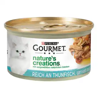 Zooplus 12x85g nature's creations mini filets tonijn met tomaat & rijst gourmet kattenvoer aanbieding