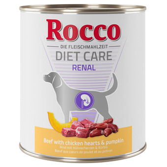 Zooplus Rocco diet care renal rund met kippenhart & pompoen hondenvoer 800 g 6 x 800 g aanbieding