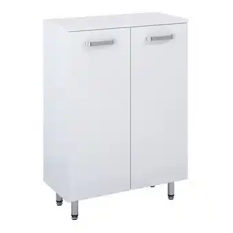 Praxis Royo kast ava 60cm 2 deuren wit en chroom met poten aanbieding