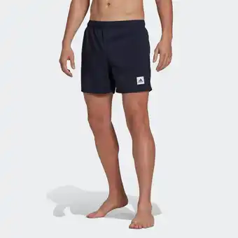 Perry Sport Adidas solid boardshort blauw heren aanbieding