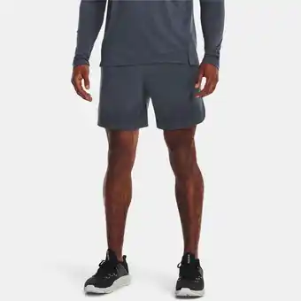 Under Armour Herenshorts under armour armourprint peak woven downpour grijs / zwart s aanbieding