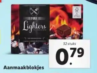 Lidl Aanmaakblokjes 32 stuks aanbieding