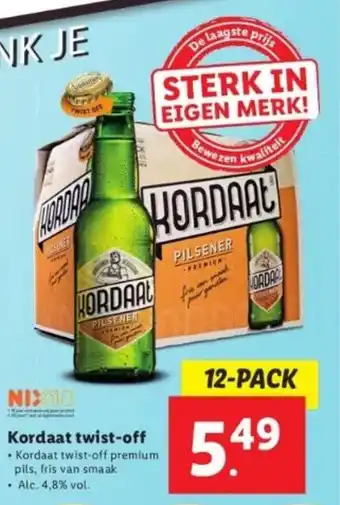 Lidl Kordaat twist-off 12-PACK aanbieding