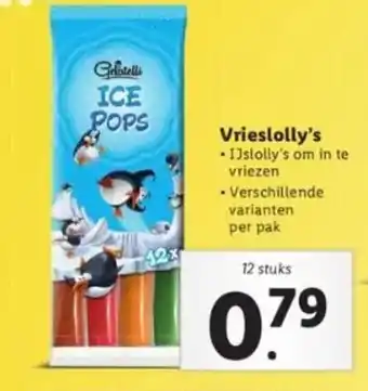 Lidl Vrieslolly's 12 stuks aanbieding