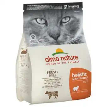 Zooplus 2x2kg holistic adult: rund & rijst almo nature holistic kattenvoer aanbieding