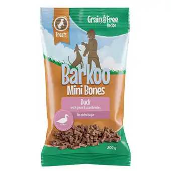 Zooplus Voordeelpakket barkoo mini bones (semi-vochtig) graanvrij 4x/8x200g - eend, erwten & cranberry 4 x 200 g aanbieding