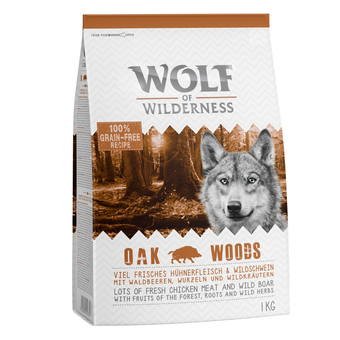 Zooplus 5kg oak woods wild zwijn wolf of wilderness hondenvoer aanbieding