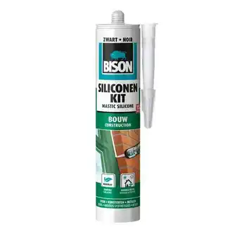 Praxis Bison siliconenkit bouw zwart 300ml aanbieding