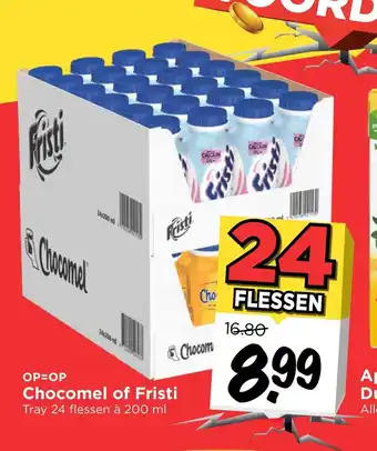 Vomar Voordeelmarkt Chocomel of Fristi 200 ml 24 Flessen aanbieding