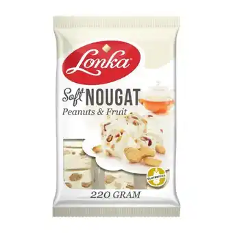 Coop Lonka soft nougat pinda vruchten aanbieding