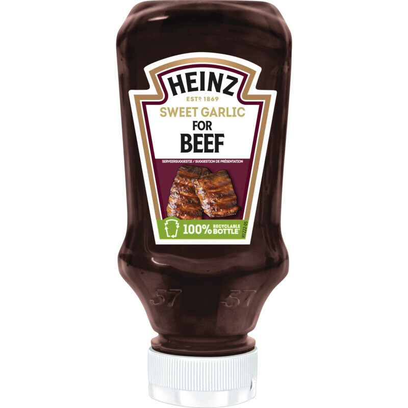 Heinz beef sweet garlic sauce bel aanbieding bij Albert Heijn