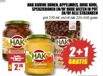 MCD Supermarkt Hak 2+1 aanbieding