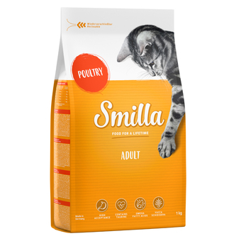 Zooplus 1 kg smilla adult gevogelte kattenvoer droog aanbieding