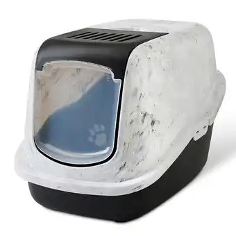 Zooplus Savic kattenbak marble grijs kat aanbieding