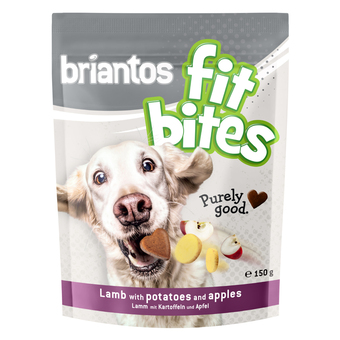 Zooplus 3x150g briantos 'fitbites' lam met aardappel & appel navulverpakking hondensnacks aanbieding