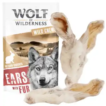 Zooplus 200g meadow grounds konijnenoren met vacht (ca. 10 stuks) wolf of wilderness hondensnacks aanbieding