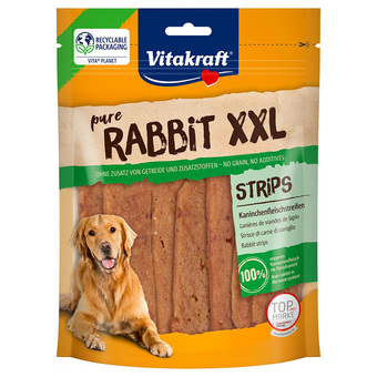 Zooplus 2x250g vitakraft konijnenvlees strips xxl hondensnacks aanbieding