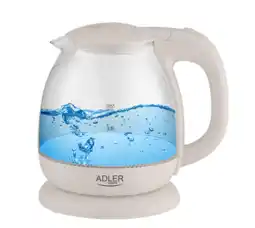 Voordeeldrogisterij Adler waterkoker glas elektrisch 1,0l - ad 1283c aanbieding