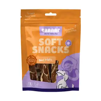 Welkoop Braaaf soft snacks filet - hondensnack - rund 85 gram aanbieding