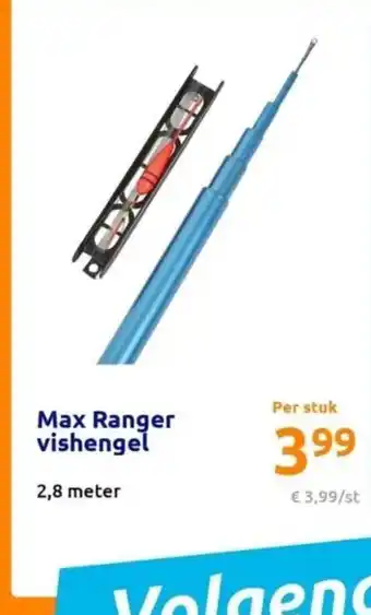 Action Max Ranger vishengel 2,8 meter aanbieding